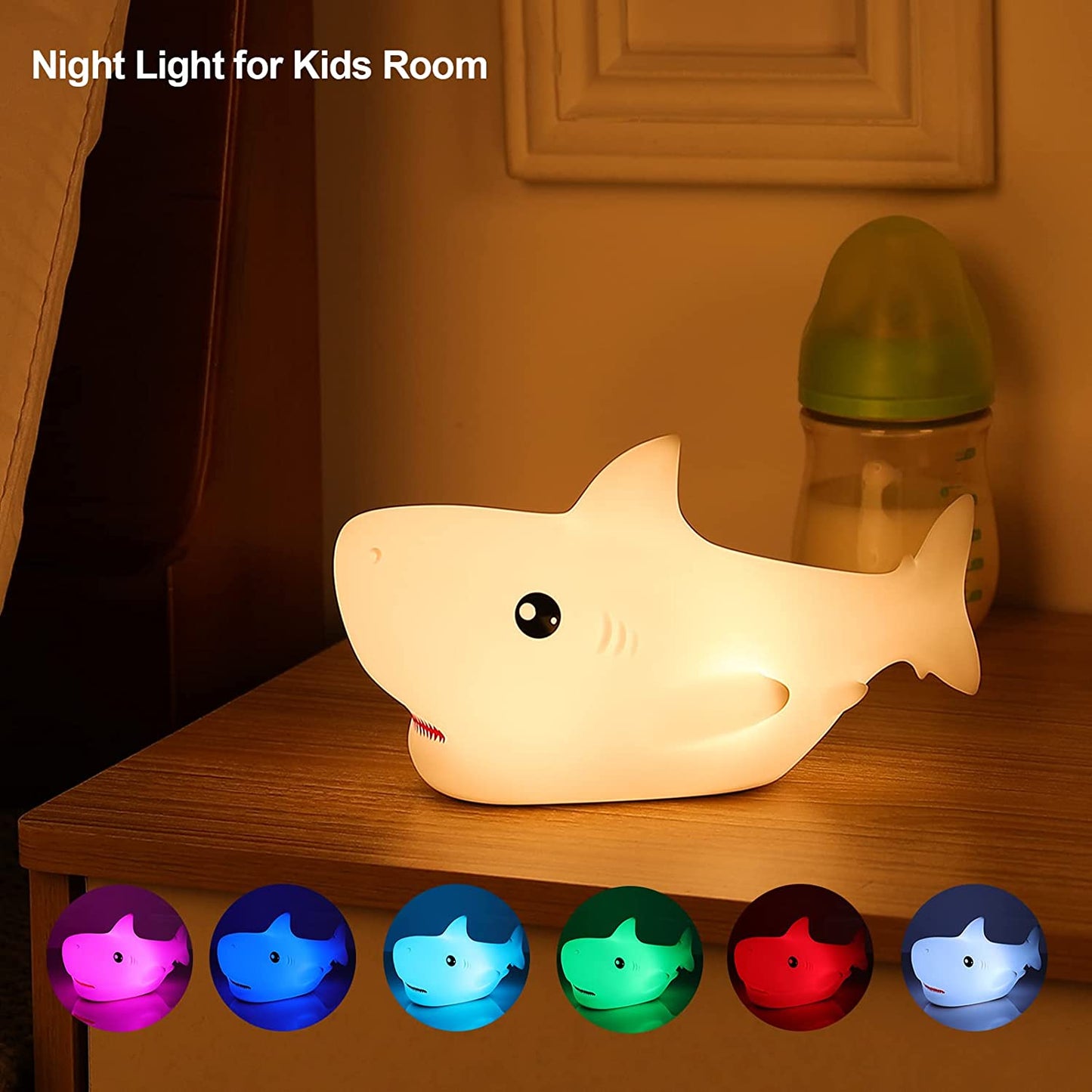 Cute Night Light for Kids - Shark