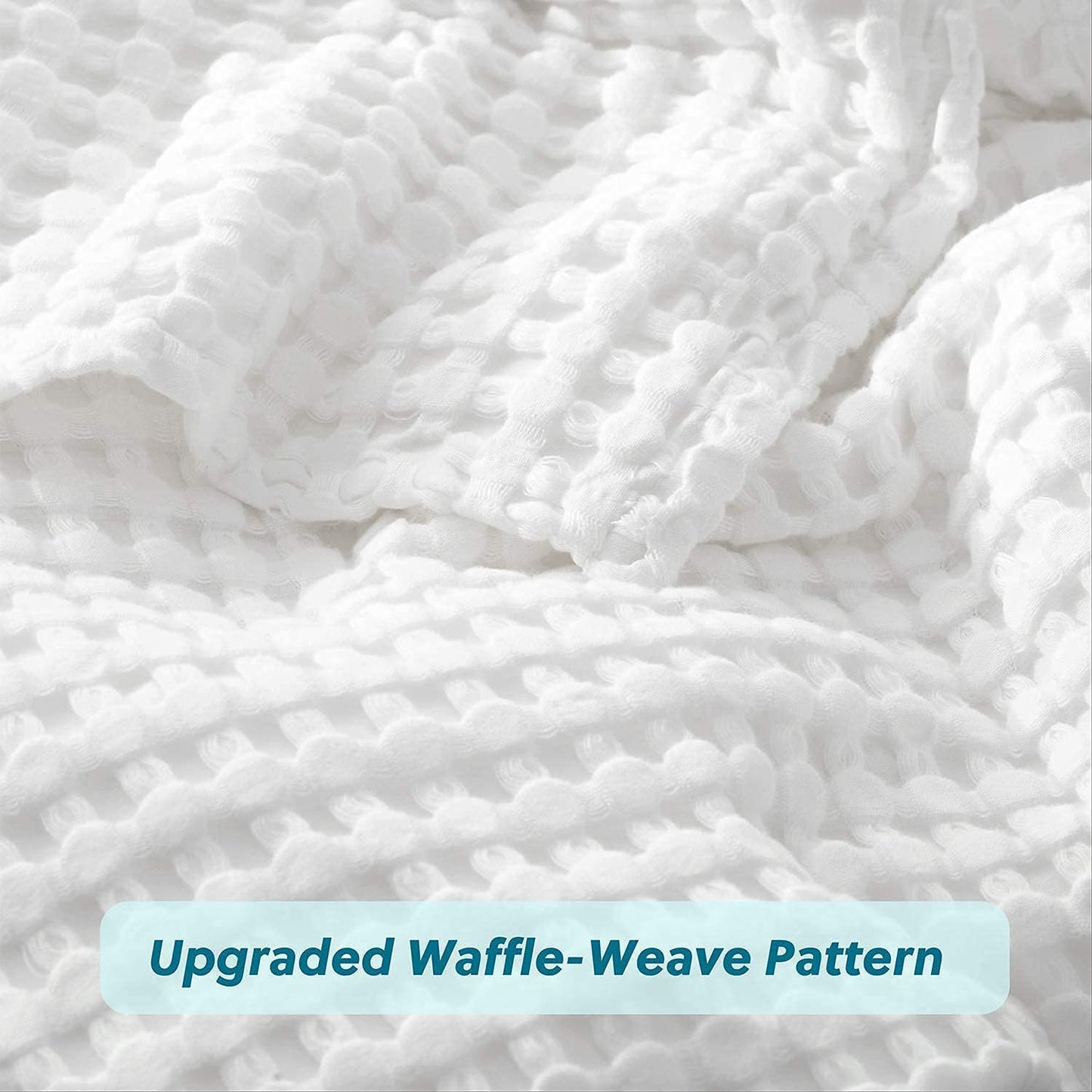 Waffle Weave Blanket - White