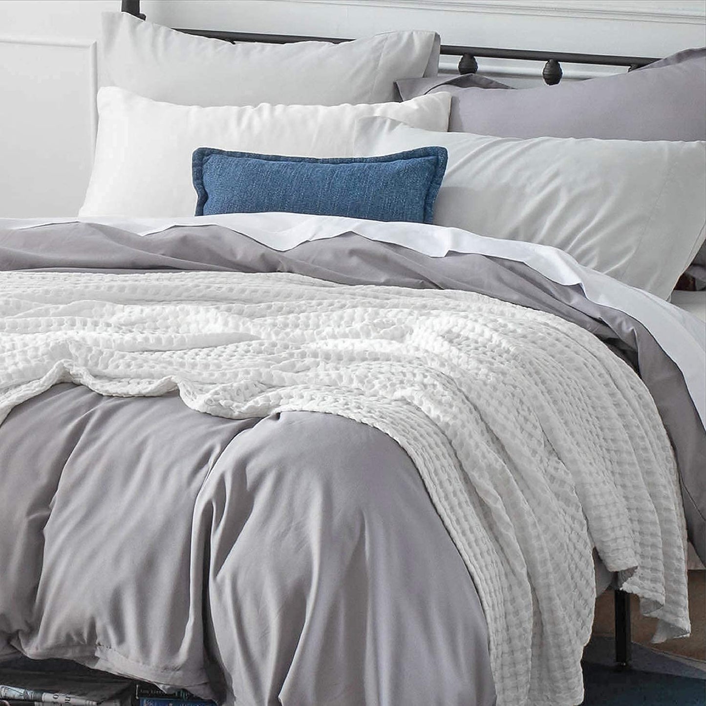 Waffle Weave Blanket - White