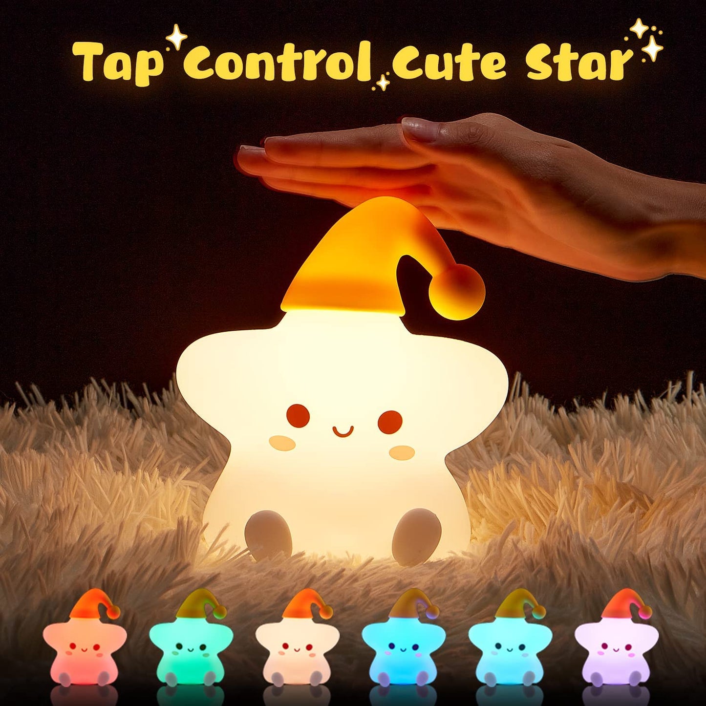 Cute Night Light for Kids - Star