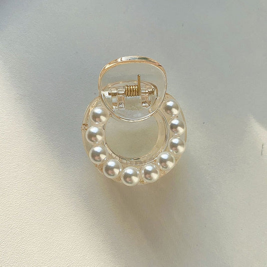 Round Pearl Hair Clips