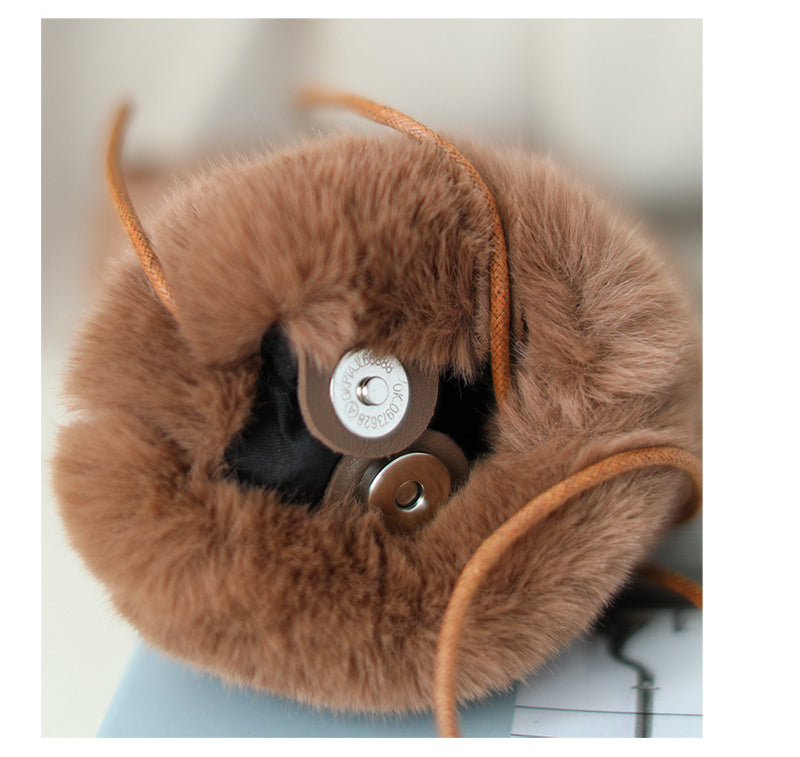 Cellphone Fur Sling Bag